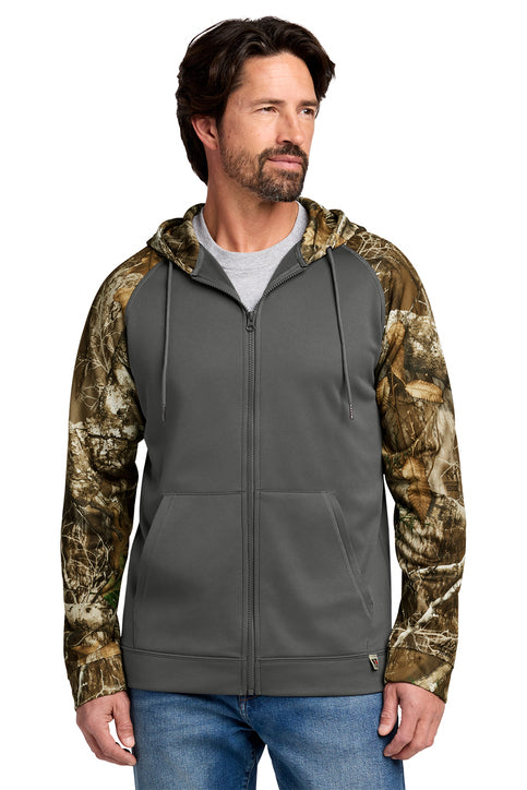 Realtree Performance Colorblock Full Zip Hoodie RU452 - RU452