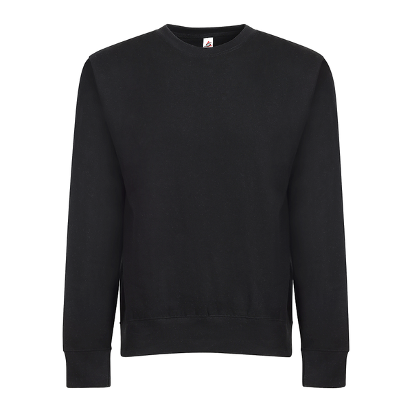Adult Essential Crew Sweatshirt 103 — Black (front)