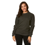Adult Essential Crew Sweatshirt 103 — Charcoal Heather (front)