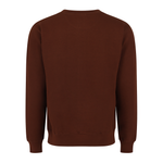 Adult Essential Crew Sweatshirt 103 — Chocolate (back)