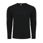 Adult Long Sleeve Tee 1401 — Black (front)