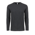 Adult Long Sleeve Tee 1401 — Charcoal Heather (front)
