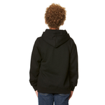 Youth Essential Hoodie 301 — Black (back)