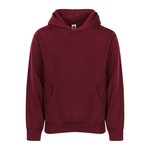 Youth Essential Hoodie 301 — Burgundy (front)