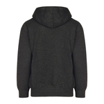 Youth Essential Hoodie 301 — Charcoal Heather (back)