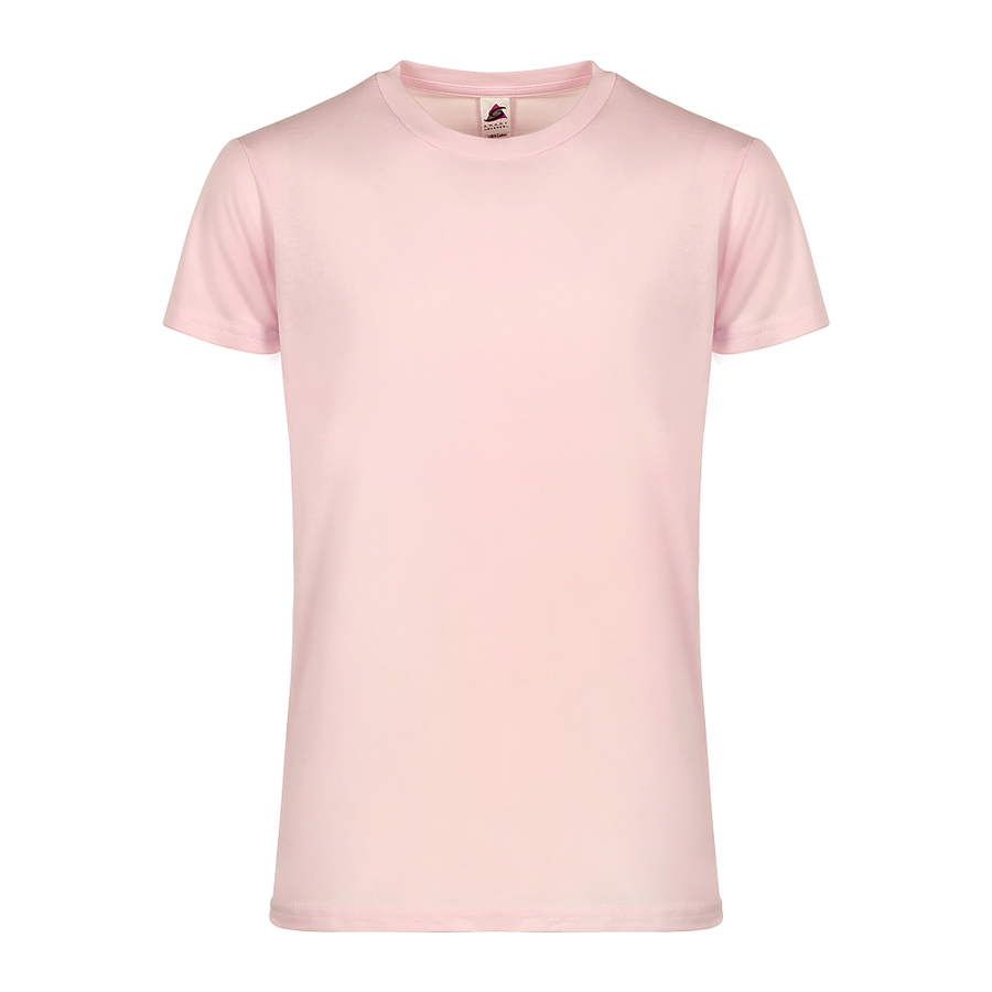 Youth Essential Tee 3502 — Baby Pink (front)