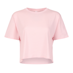 Relaxed Fit Cropped Tee 4003 — Baby Pink (front)