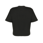 Relaxed Fit Cropped Tee 4003 — Black (back)