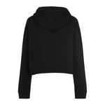Women's Cropped Hoodie 4150 — Black (back)