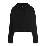 Women's Cropped Hoodie 4150 — Black (front)