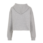 Women's Cropped Hoodie 4150 — Heather Grey (back)