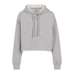 Women's Cropped Hoodie 4150 — Heather Grey (front)
