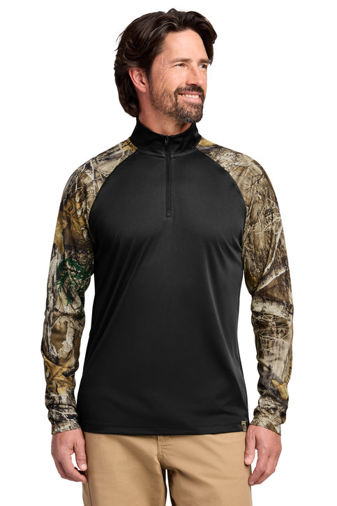 Realtree Colorblock Performance 1/4 Zip RU152 - RU152