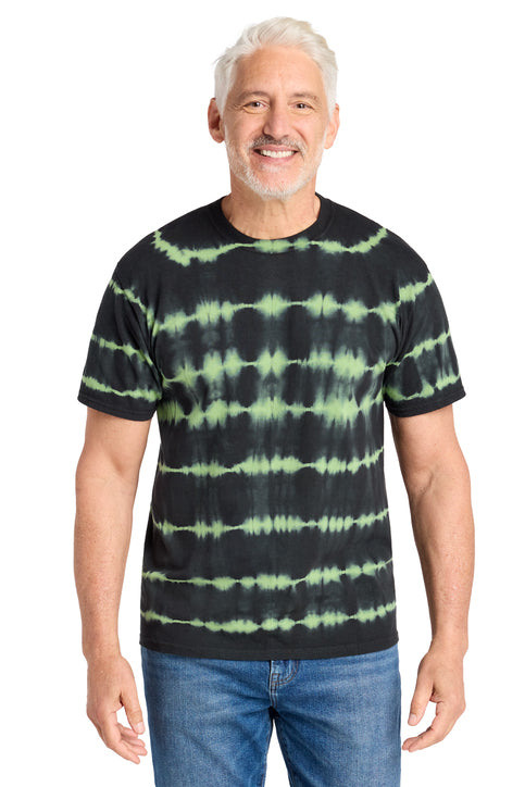 Allover Stripe Tie Dye Tee PC142 - PC142