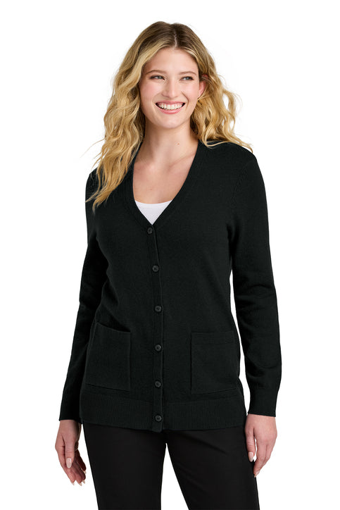 Women’s Easy Care Button Up Cardigan Sweater LSW4150 - LSW4150