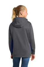 Youth Sport Wick Fleece Colorblock Hooded Pullover YST235 - YST235 - back