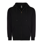 Adult Premium 9oz Zip Hoodie 7002 — Black (front)
