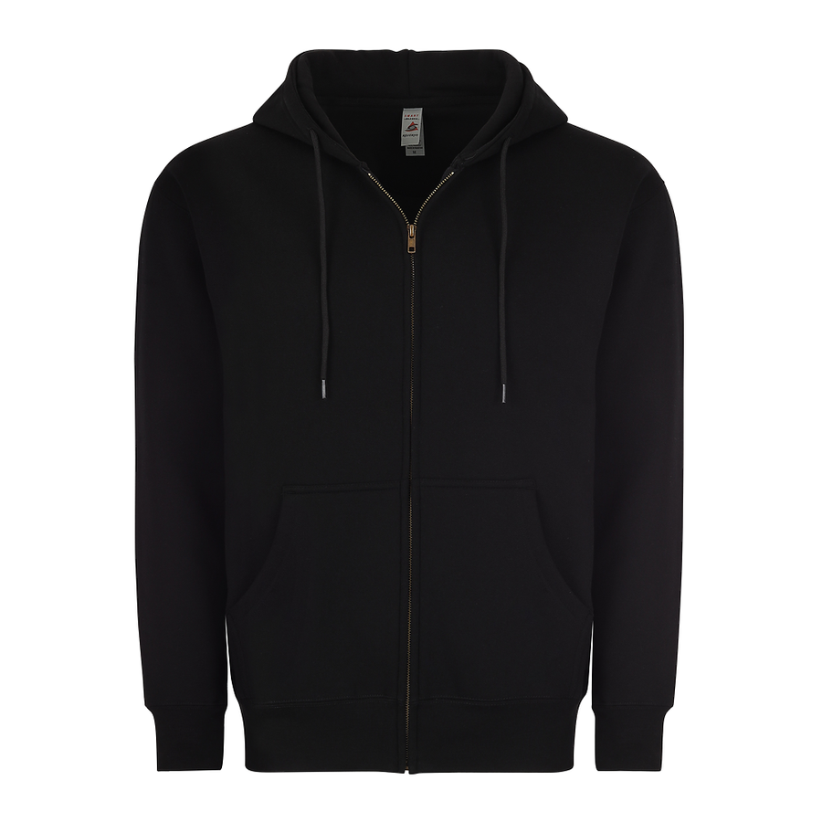 Adult Premium 9oz Zip Hoodie 7002 — Black (front)