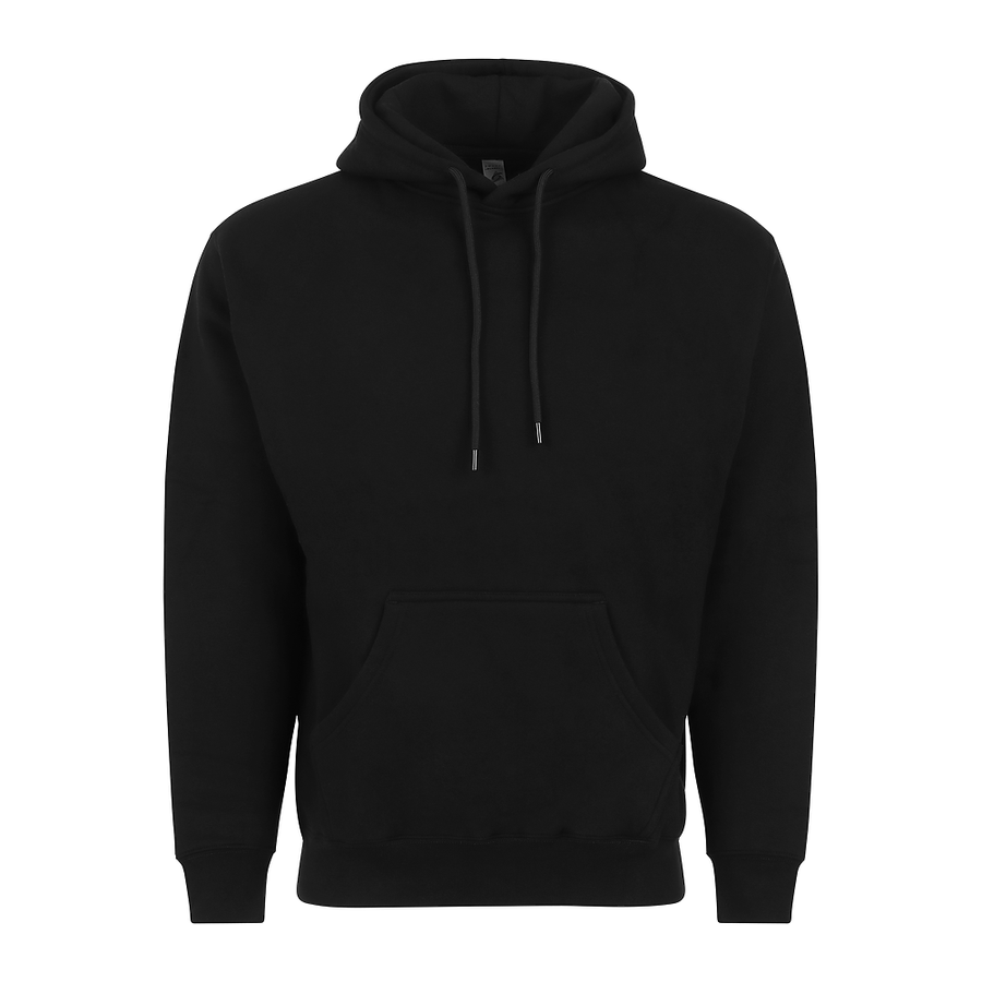 Adult Premium 12oz Hoodie 8001 — Black (front)