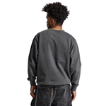 Adult Premium 12oz Crew Sweatshirt 8003 — Ash Black (back)