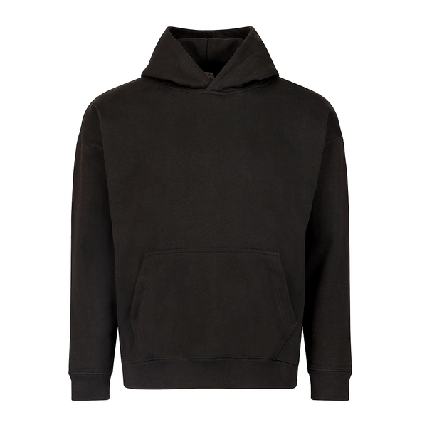 Premium Heavyweight Fashion Hoodie 9005 — Black (front)