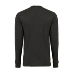 Men's Heavy Long Sleeve Tee M1250 — Charcoal Heather (back)
