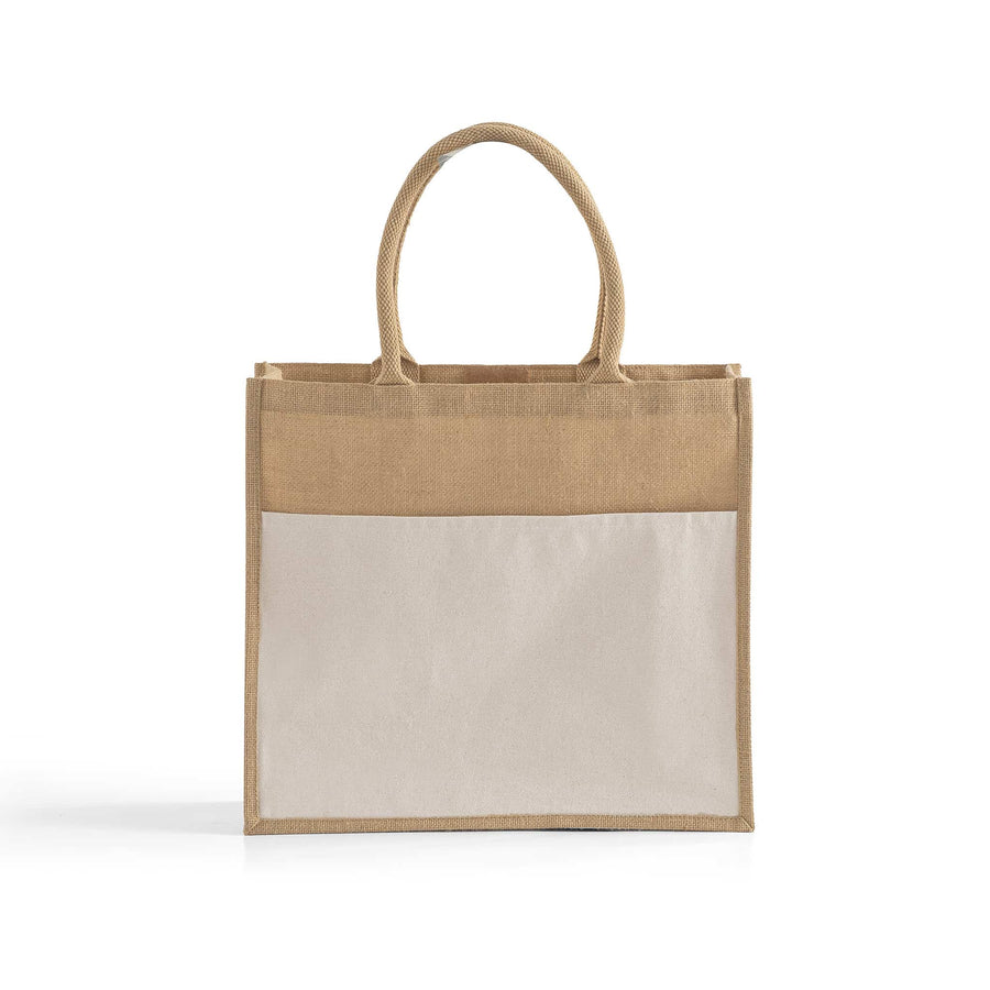 Large Easy-Print Jute Bag