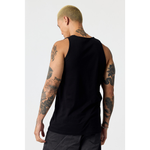 Men's Essential Tank T100 — Black (back)